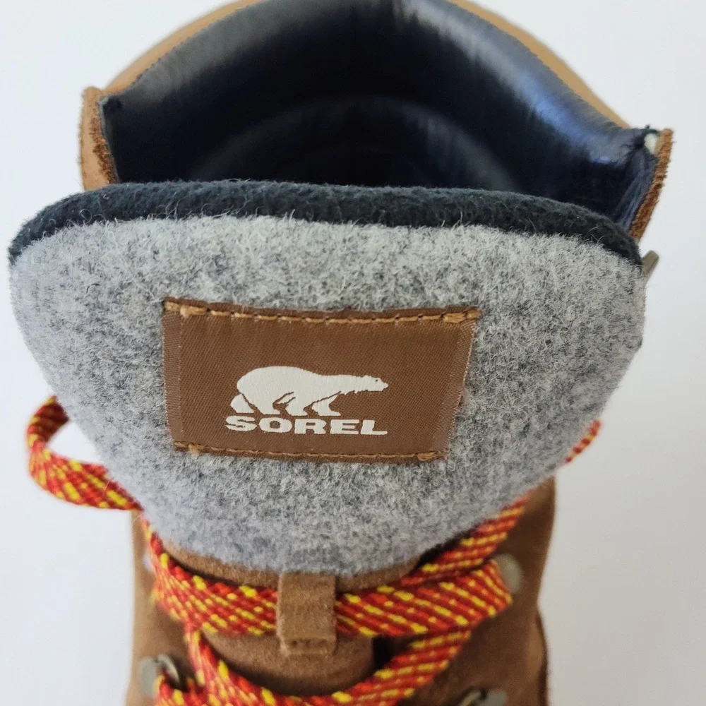 Sorel Kinetic Conquest Waterproof‎ Winter Boots Tan Brown NL3768-242 Womens 10.5